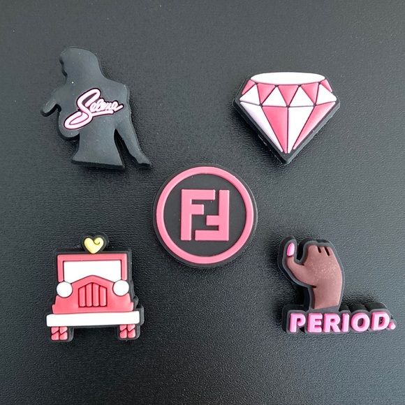 Black Girl Magic Melanin Shoe Charms Jibbitz Set For Crocs - Picture 1 of 4